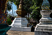 Wat Xieng Thong temple in Luang Prabang, Laos. Small 'that' (stupa) inside the temple precinct. 